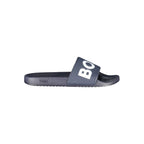 Polyurethane Logo‑Print Slide Sandals