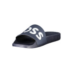 Polyurethane Logo‑Print Slide Sandals
