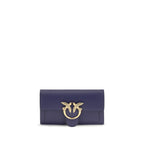 Blue Calfskin Love One Wallet