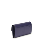 Blue Calfskin Love One Wallet