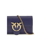 Blue Calfskin Love One Wallet