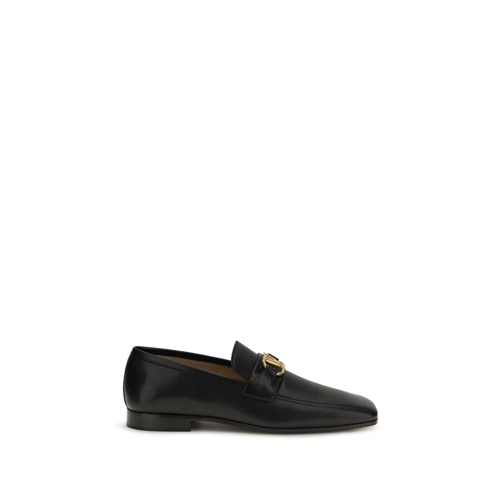 Goatskin VLogo Slip-On Loafers