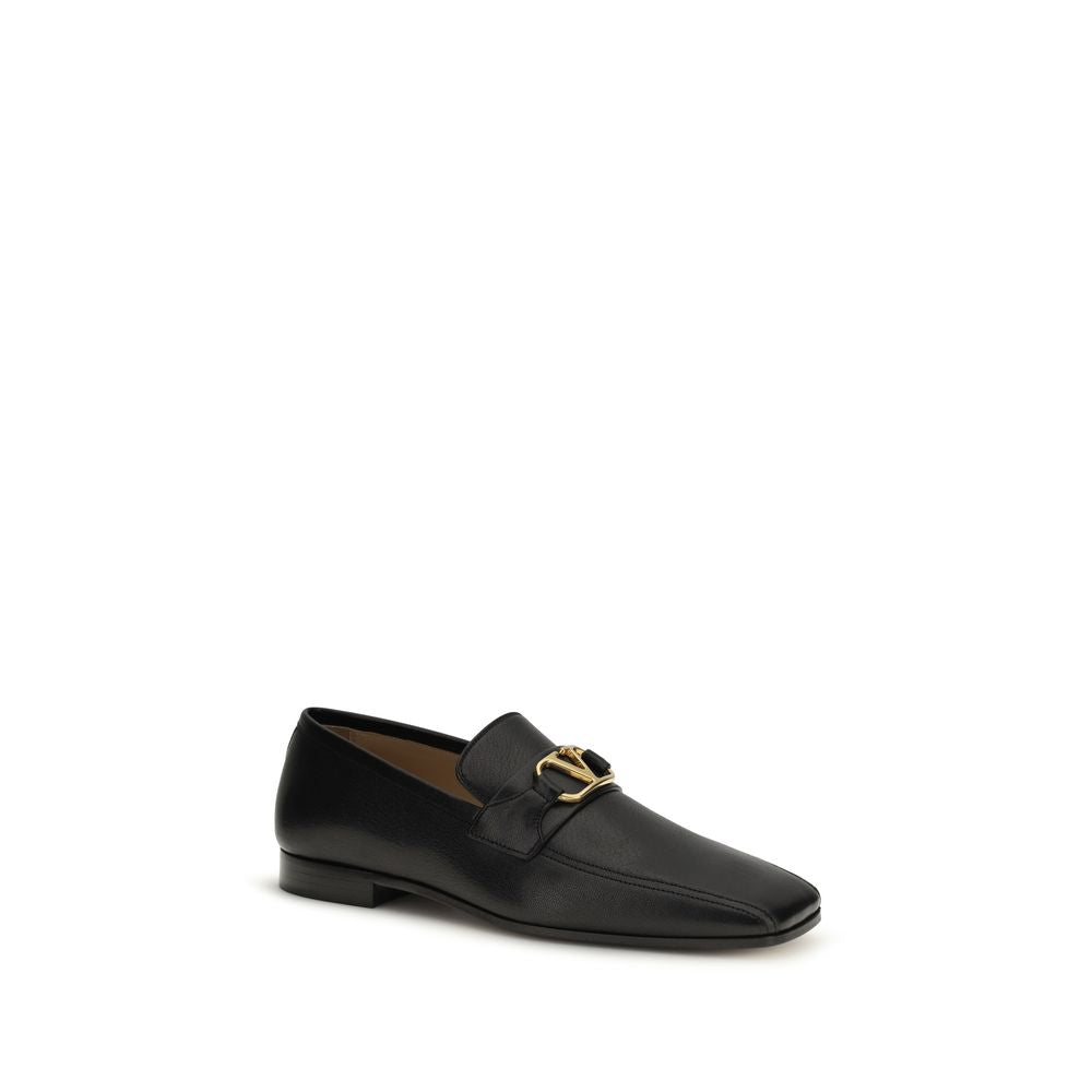 Goatskin VLogo Slip-On Loafers