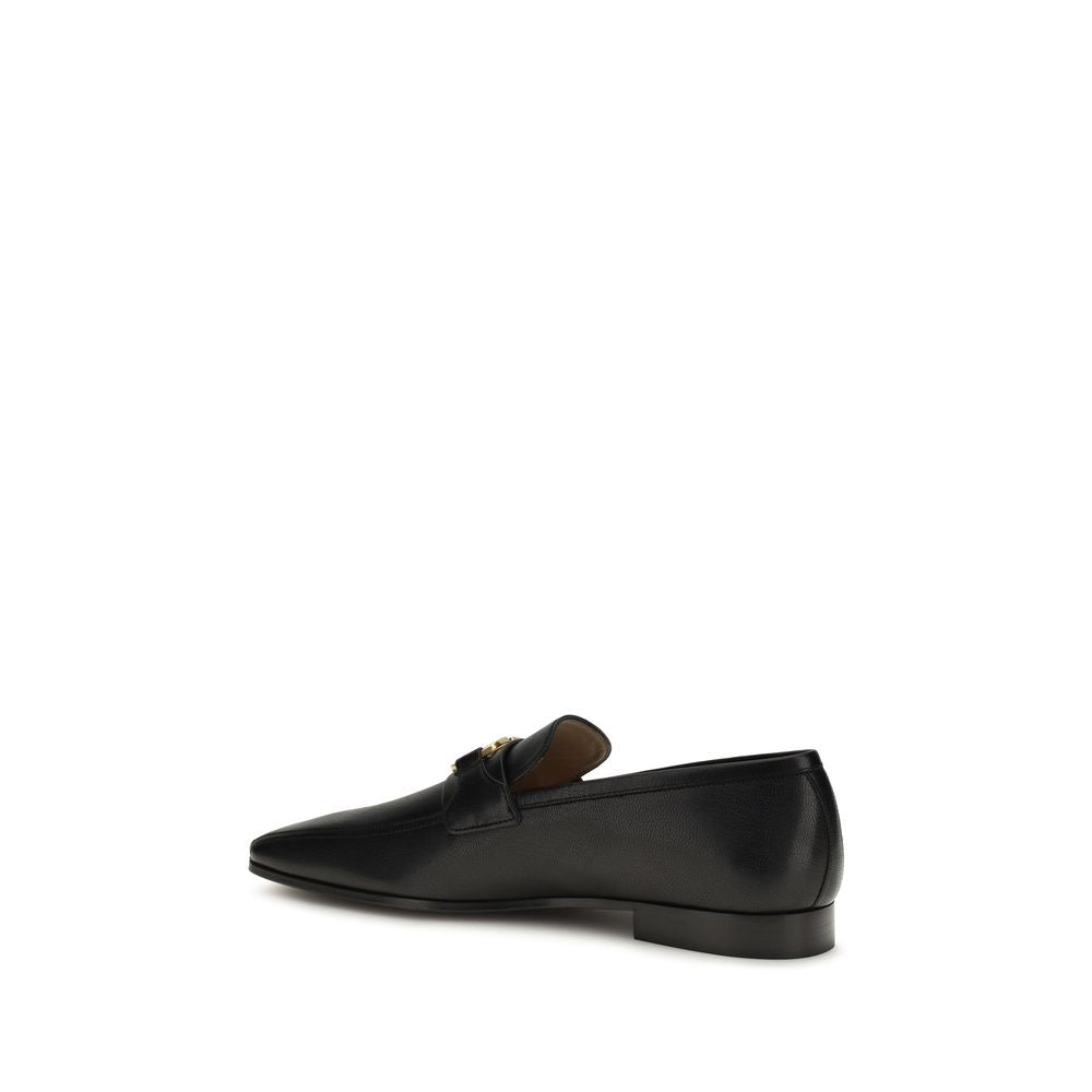 Goatskin VLogo Slip-On Loafers