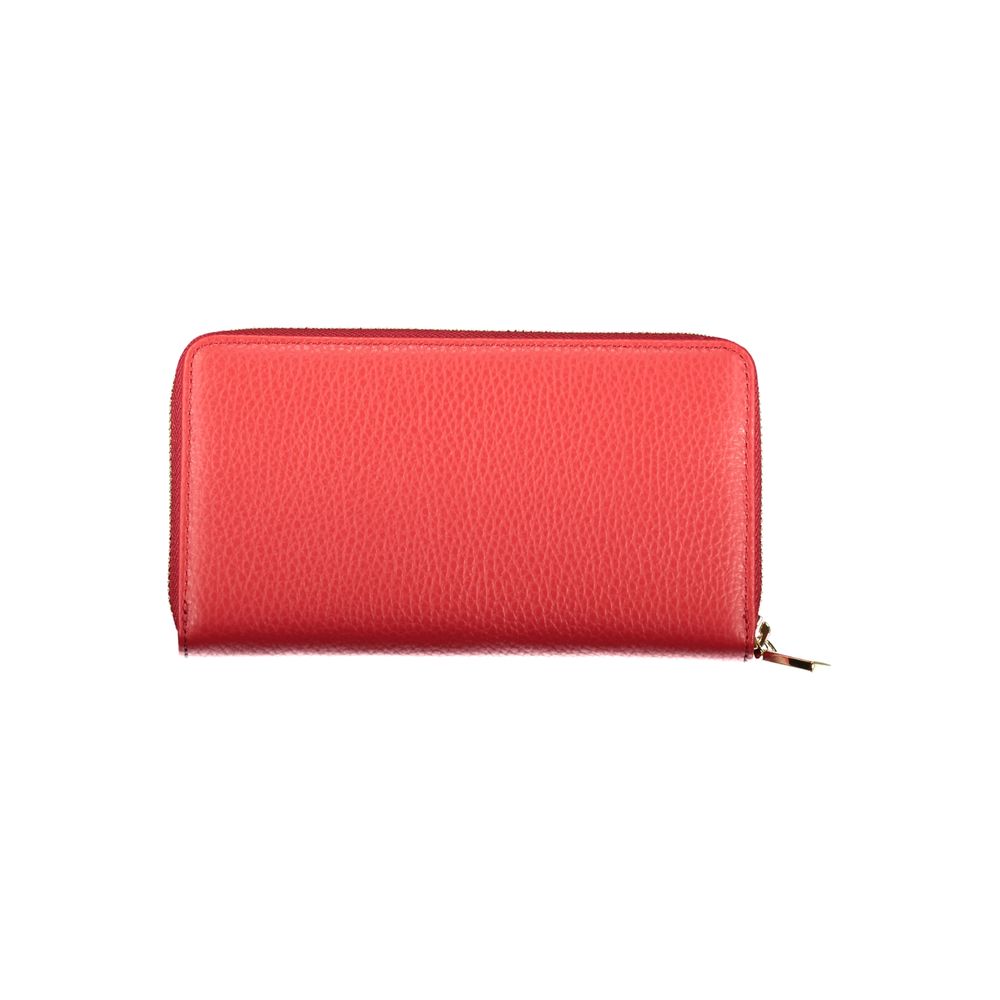 Metallic Soft Leather Zip Wallet