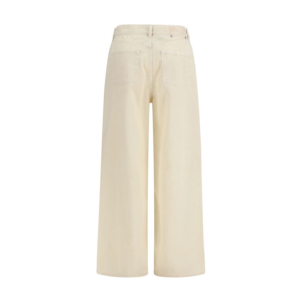 Relaxed Wide-Leg Cotton Denim Jeans