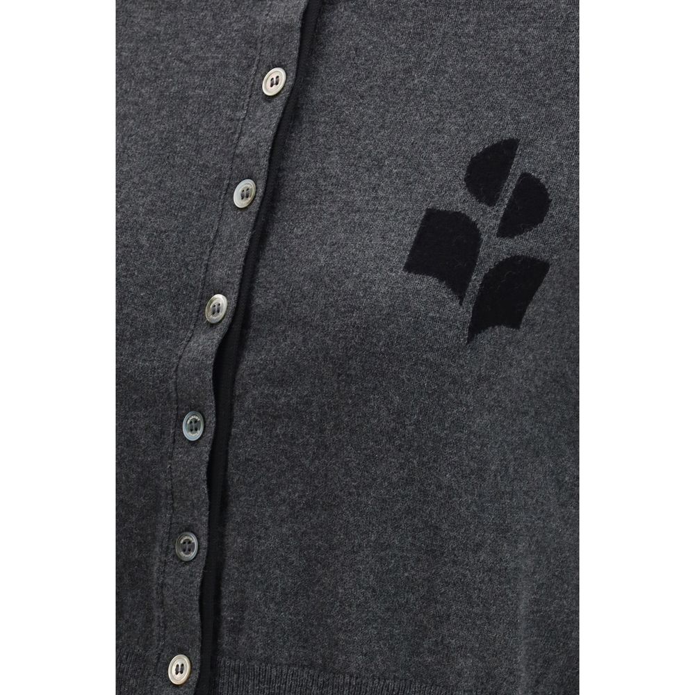 Cotton Wool Blend Cropped Lona Cardigan