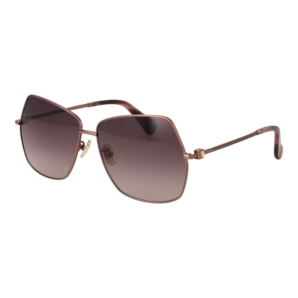 Bronze Metal Square Sunglasses