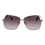 Bronze Metal Square Sunglasses