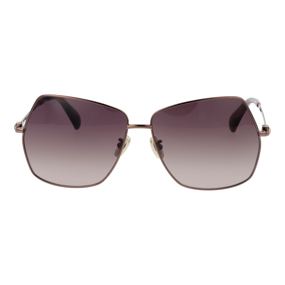 Bronze Metal Square Sunglasses