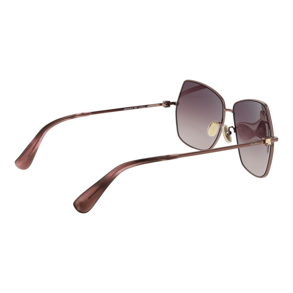 Bronze Metal Square Sunglasses