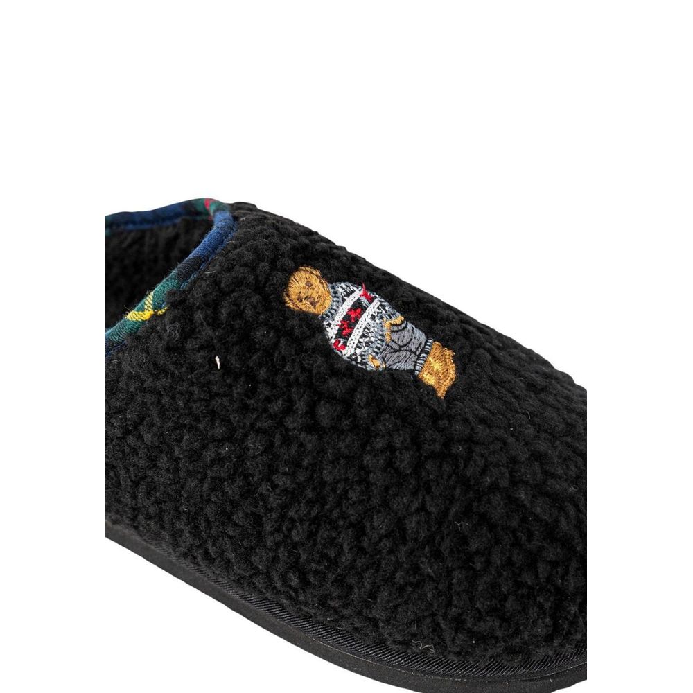 Cotton Faux Fur House Slippers With Women’S Headband