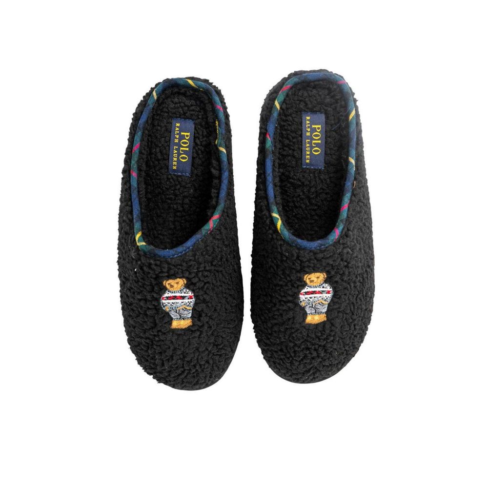 Cotton Faux Fur House Slippers With Women’S Headband