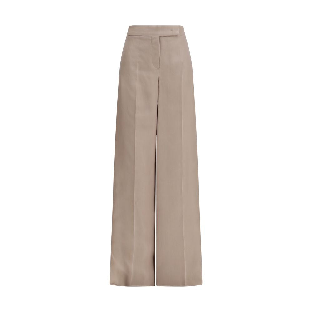 Silk Rasoio Wide-Leg Pants