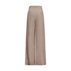 Silk Rasoio Wide-Leg Pants