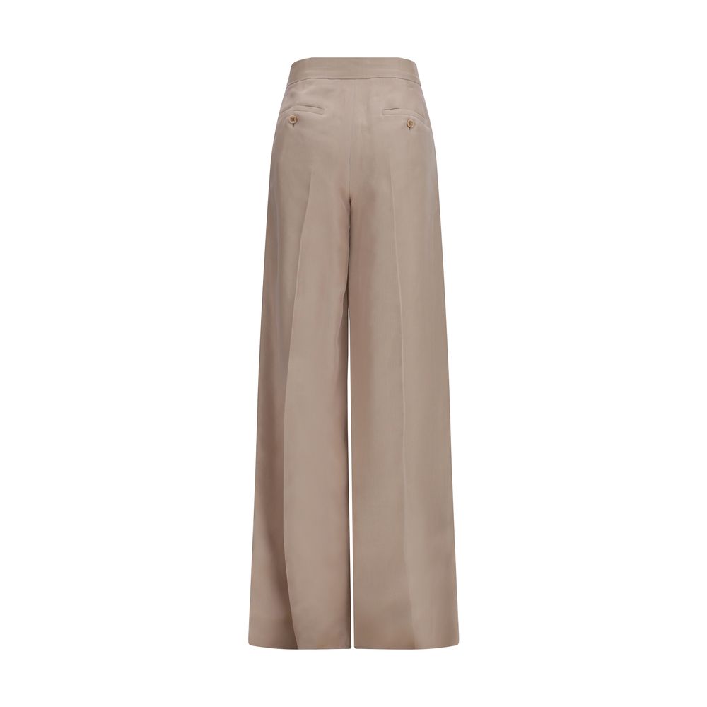 Silk Rasoio Wide-Leg Pants