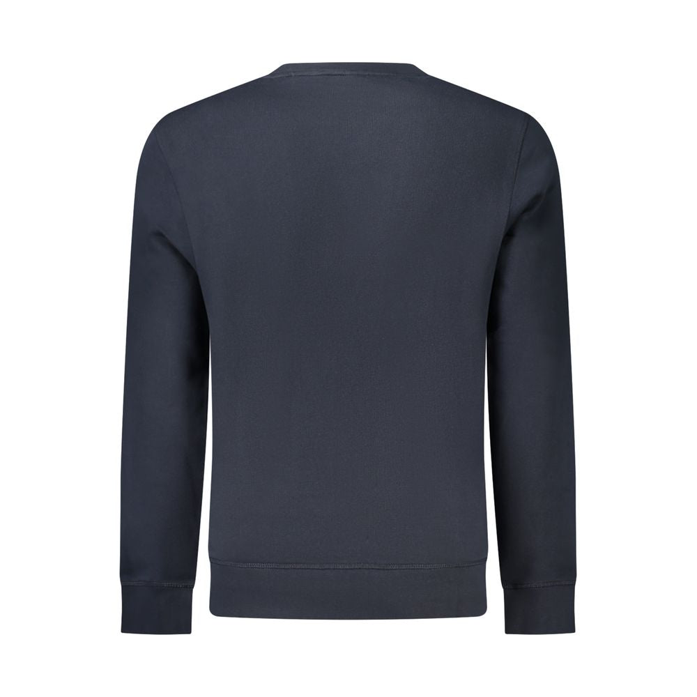 Blu Cotton Crewneck Sweatshirt