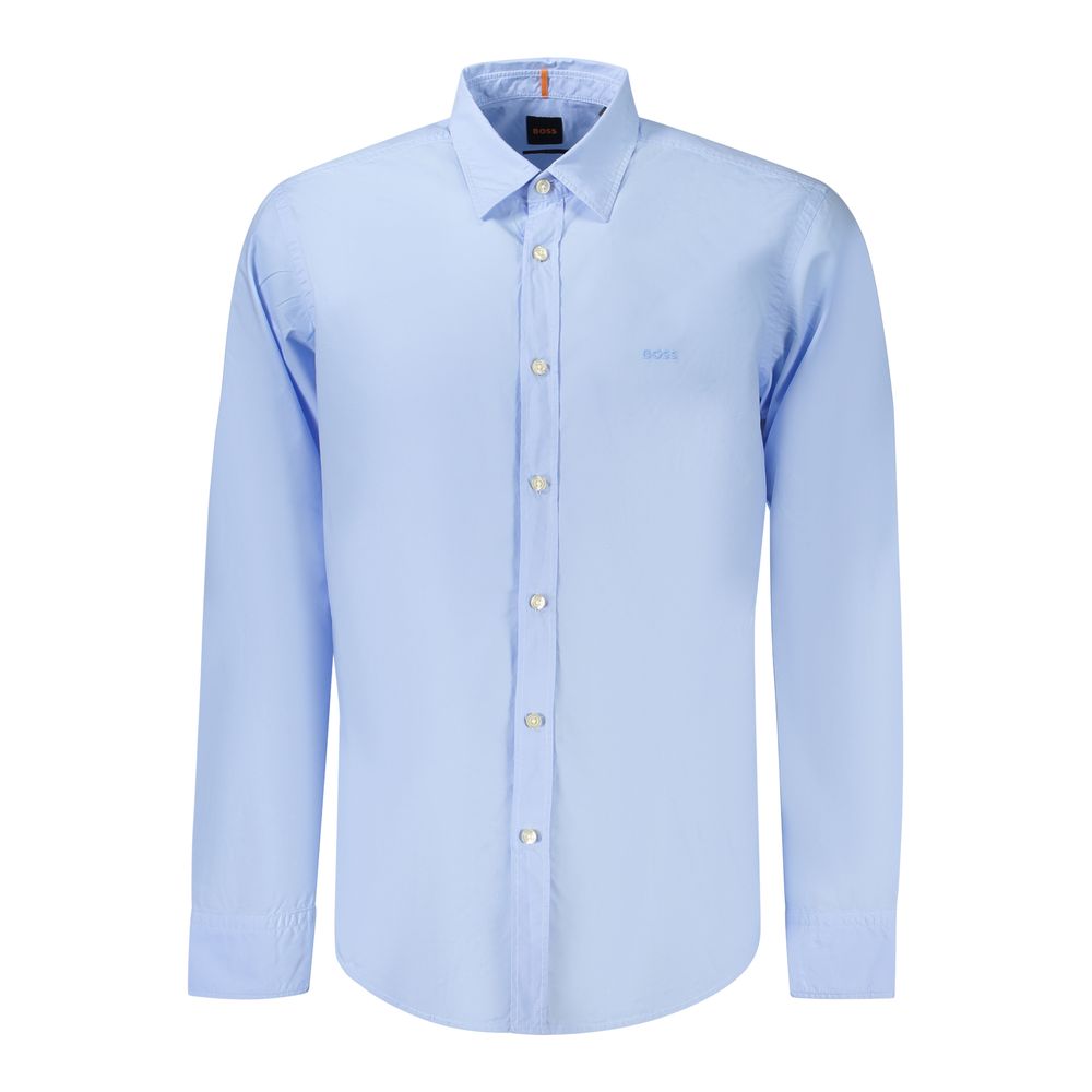 Azzurro Cotton Regular Fit Shirt