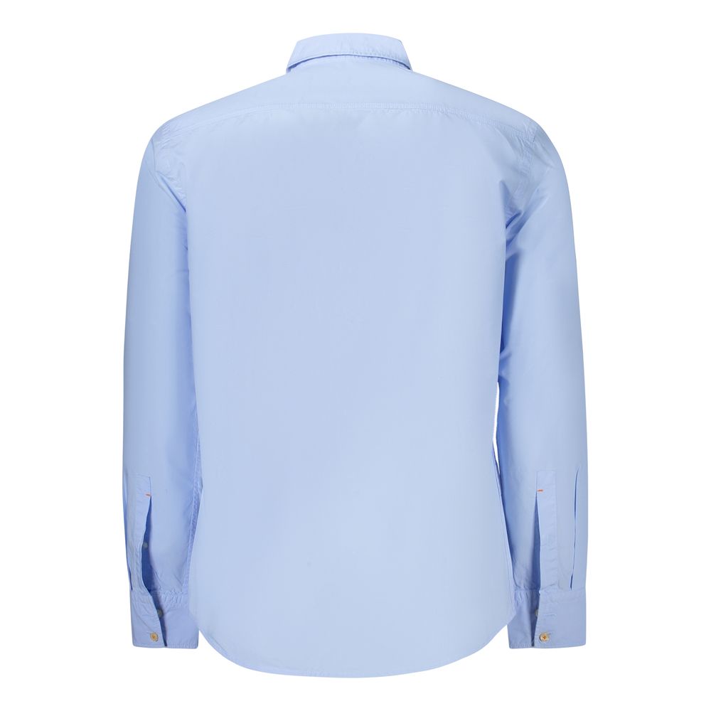 Azzurro Cotton Regular Fit Shirt