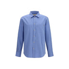 Blue Cotton Oxford Shirt