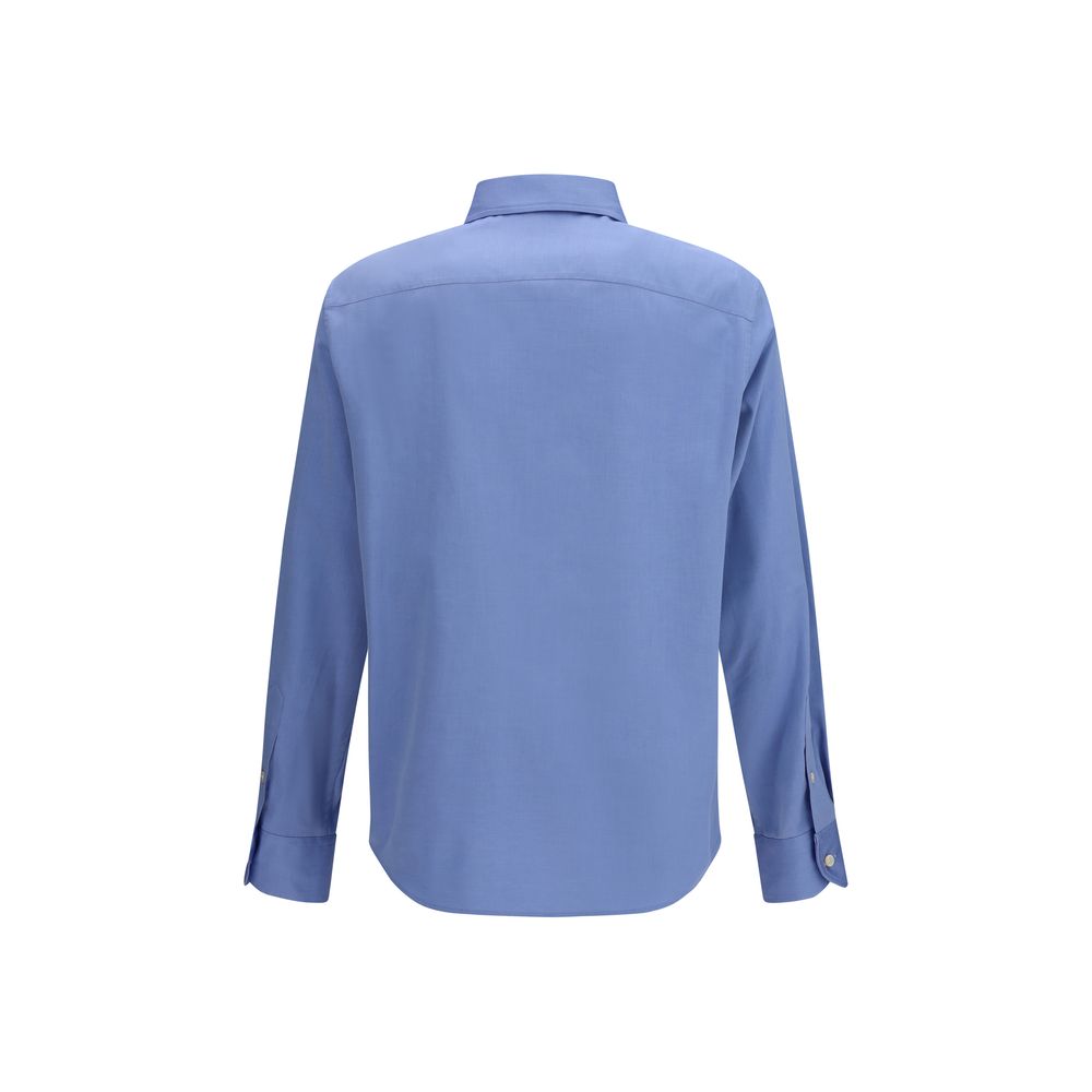 Blue Cotton Oxford Shirt