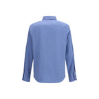 Blue Cotton Oxford Shirt