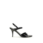 Glossy Patent Calfskin Avenue Bow Sandals
