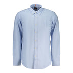 Azzurro Cotton Long‑Sleeve Shirt