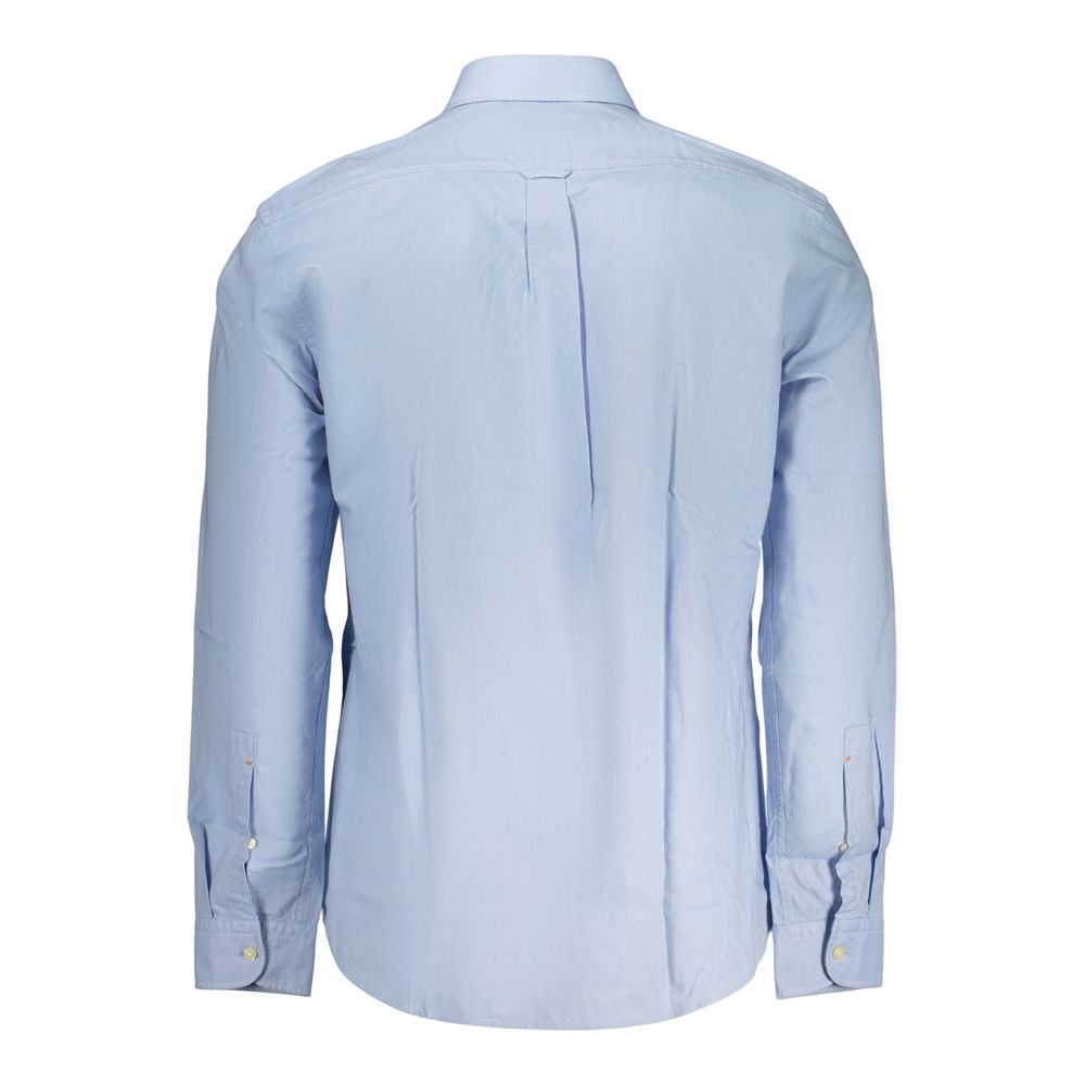 Azzurro Cotton Long‑Sleeve Shirt
