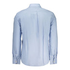 Azzurro Cotton Long‑Sleeve Shirt