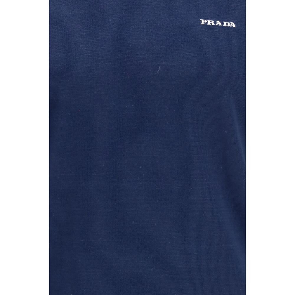 Cotton Crew Neck Knit T-Shirt