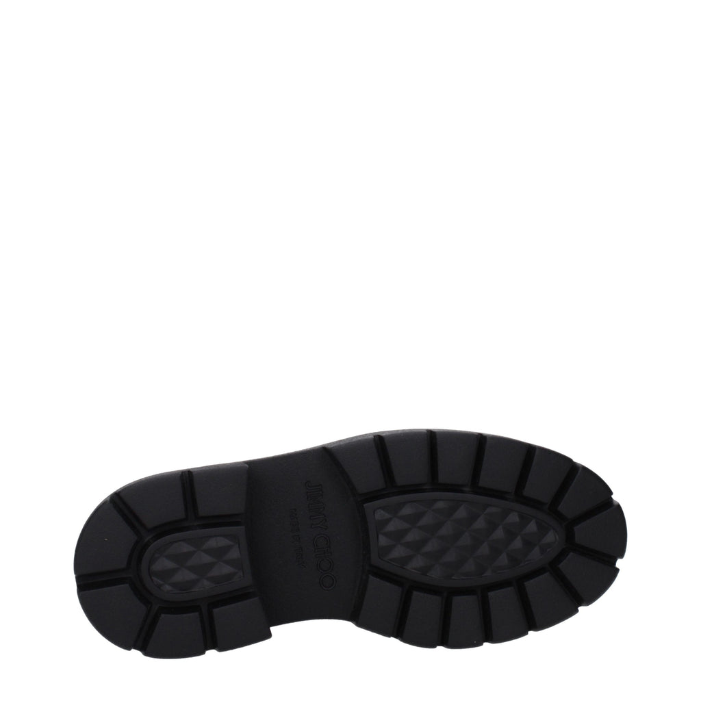 Bryer Flat Black Leather Ankle Boots