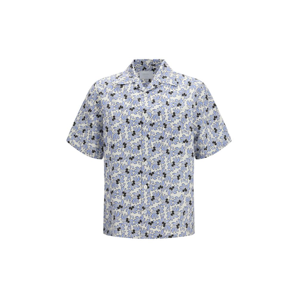 Multicolor Floral Cotton‑Silk Shirt