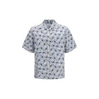 Multicolor Floral Cotton‑Silk Shirt