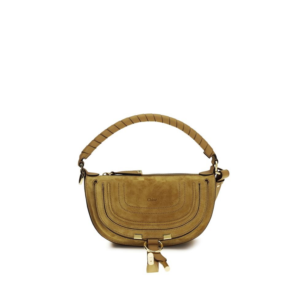 Mini Marcie Suede Calfskin Shoulder Bag