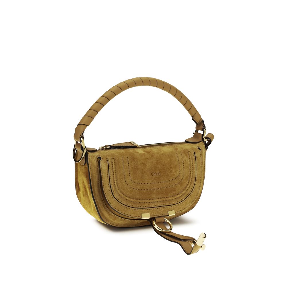 Mini Marcie Suede Calfskin Shoulder Bag