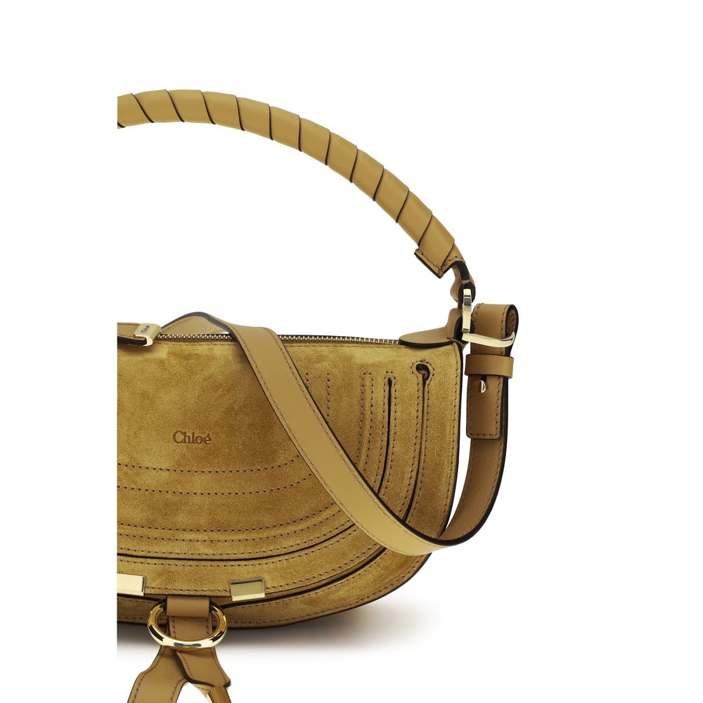 Mini Marcie Suede Calfskin Shoulder Bag