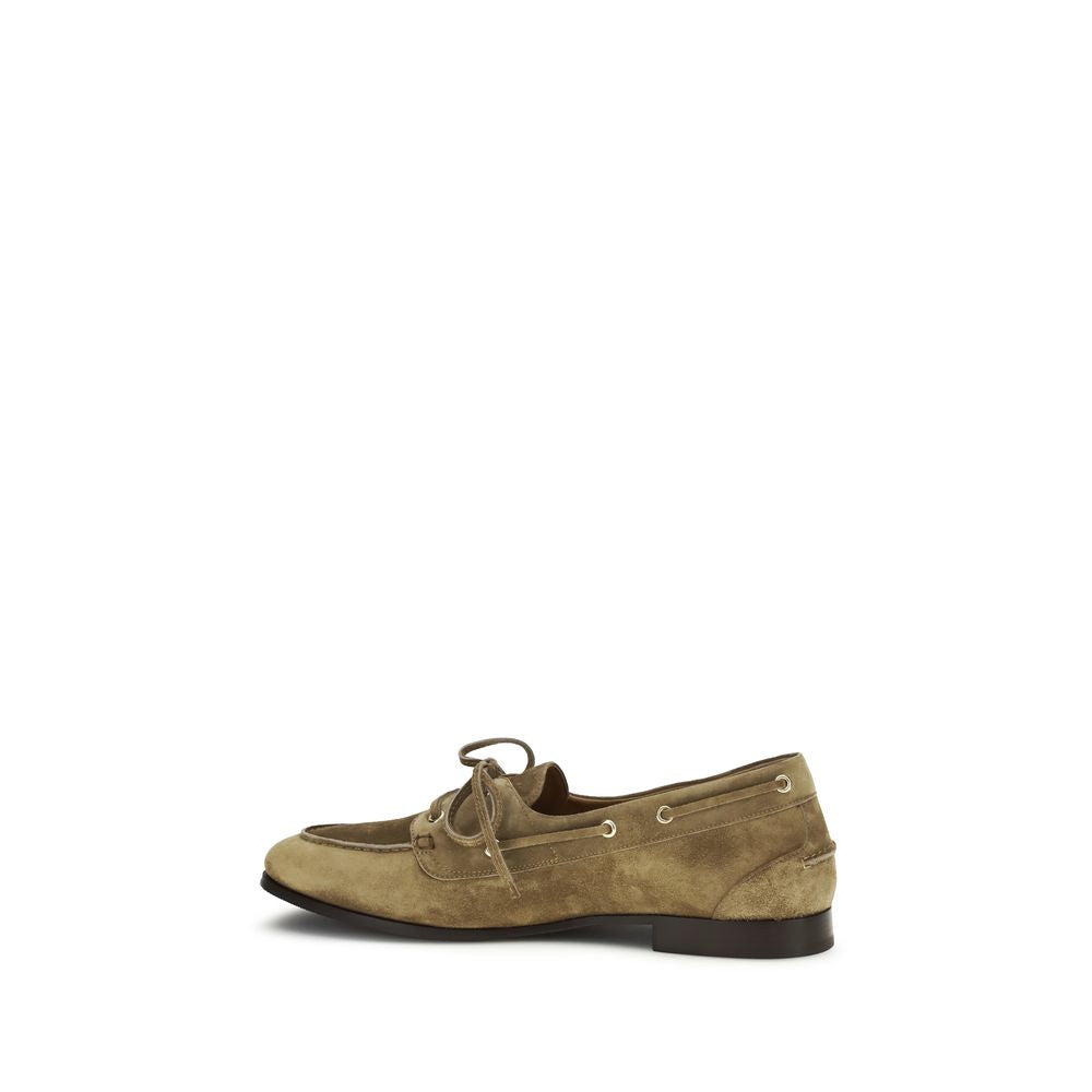 Plume Buffalo Leather Loafers