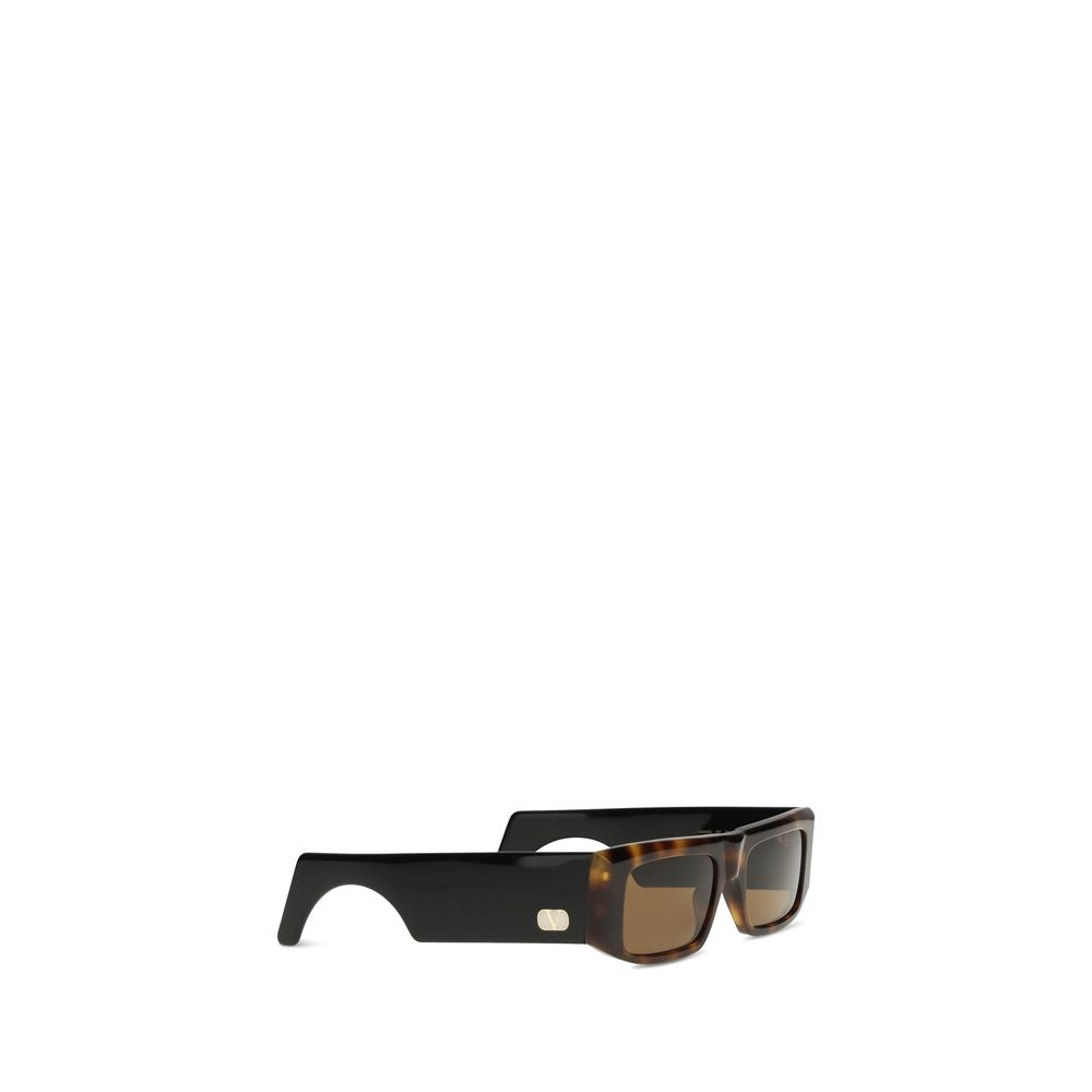 Brown Acetate Extra‑Large Shield Sunglasses