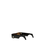 Brown Acetate Extra‑Large Shield Sunglasses