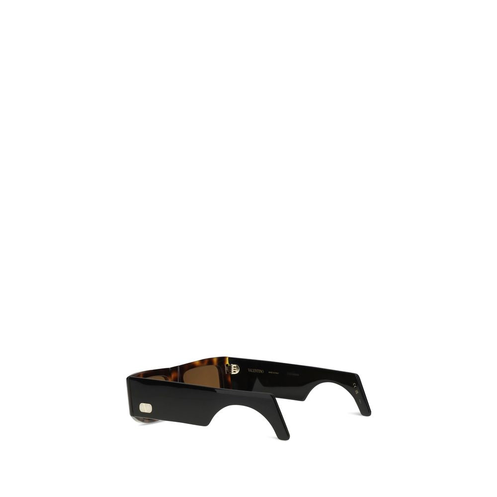Brown Acetate Extra‑Large Shield Sunglasses