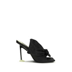 Shearling Nappa Leather Boudoir Heeled Mules
