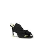 Shearling Nappa Leather Boudoir Heeled Mules
