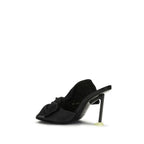 Shearling Nappa Leather Boudoir Heeled Mules