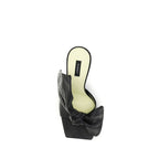 Shearling Nappa Leather Boudoir Heeled Mules