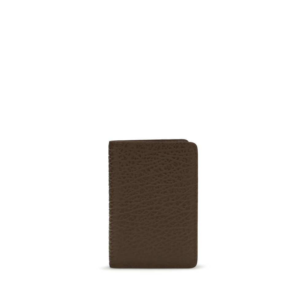 Grained Calf Leather Bifold Card Holder