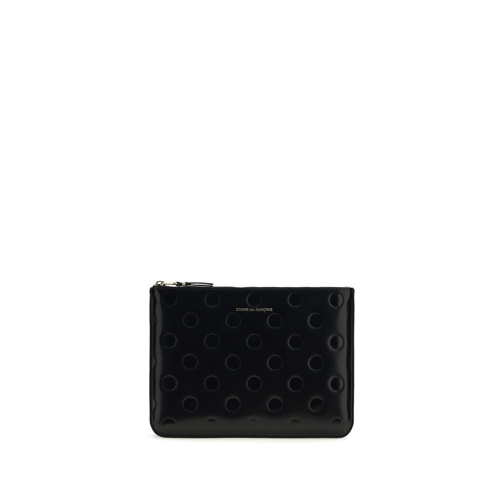 Polka-Dot Calfskin Pouch