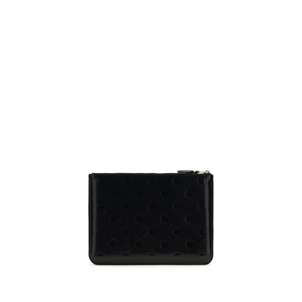 Polka-Dot Calfskin Pouch
