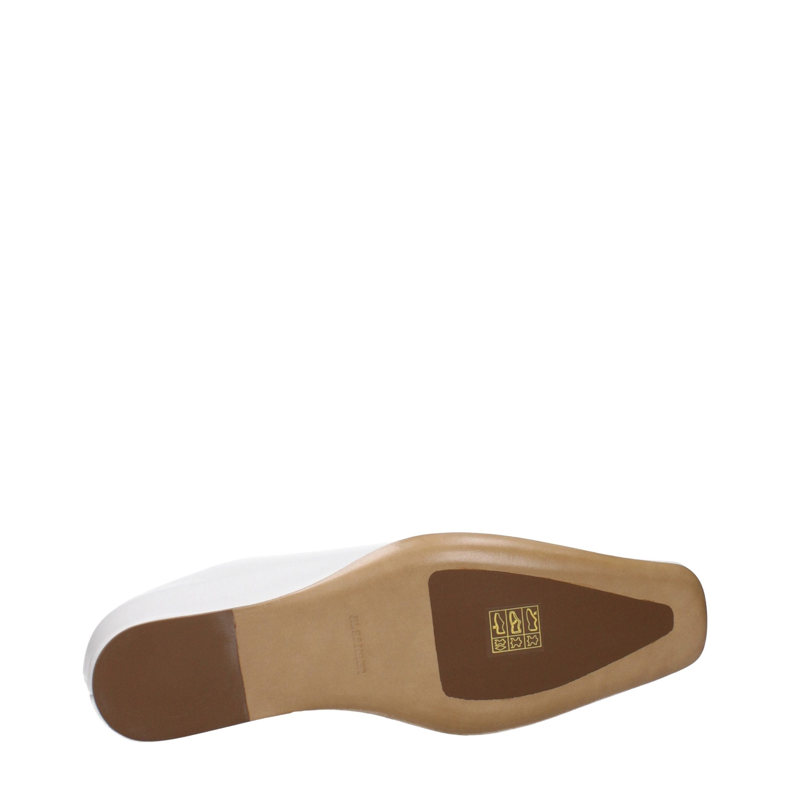 White Leather Slip-On Clog