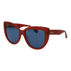 55mm Red Acetate Butterfly Sunglasses